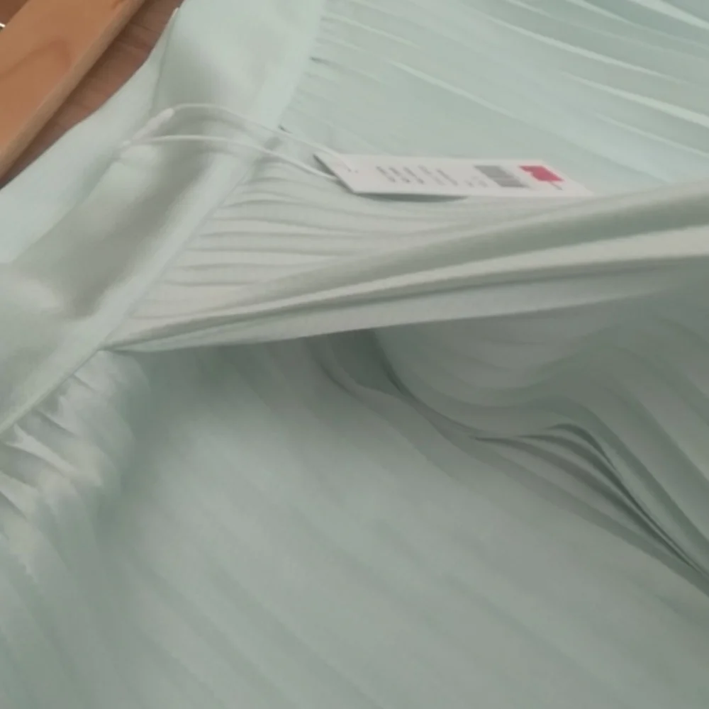 BNWT Seed Heritage pale mint pleated midi skirt size 10 - Picture 3 of 8